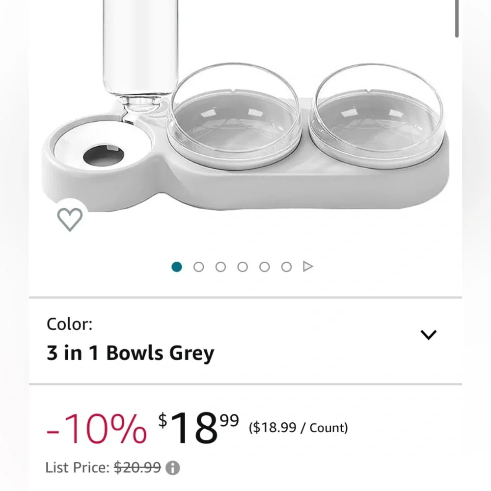 3-in-1 Pet Food/Water Station (for smaller pets)